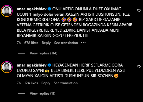 Snup Doqqa əsəbiləşib, hirsini Xalq artistinə tökdü - FOTO